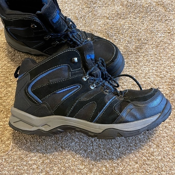 Brahma Black Blue Mens Hiking Outdoor Work Boots Steel Toe waterproof Sz 13 - Picture 5 of 11